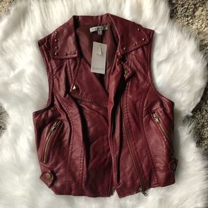 Leather vest
